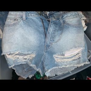 Fashion nova  jean shorts size 2